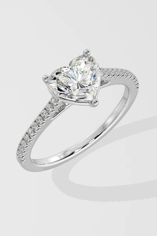 2 ct Heart Ring - Image 2