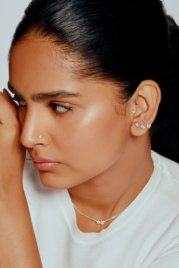 3 Stone Ear Cuffs - Image 4