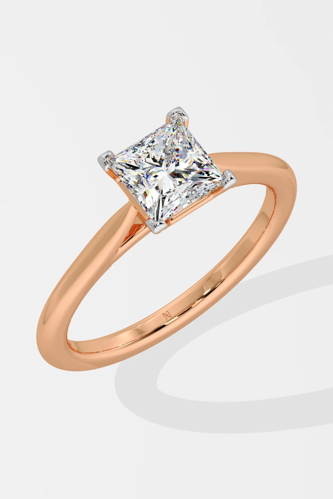 1 ct princess cut solitaire ring - Image 2