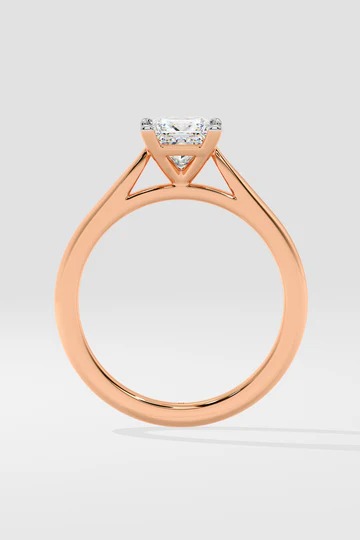 1 ct princess cut solitaire ring - Image 5