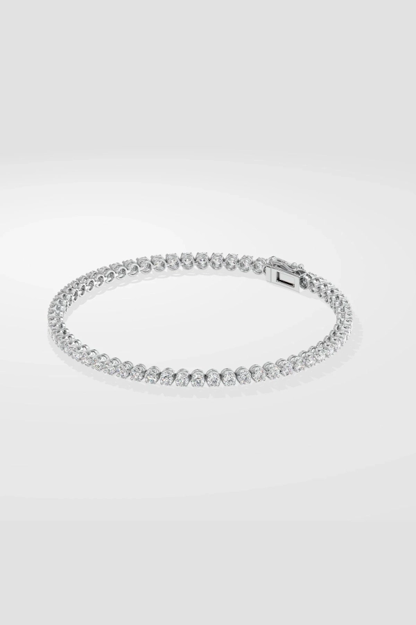 0.05 Ct Crown Tennis Bracelet - Image 5