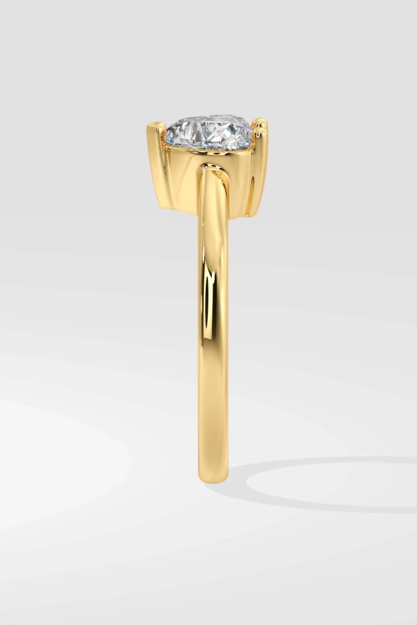 1 ct heart solitaire ring - Image 4