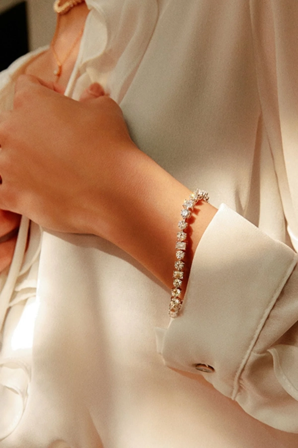 Blended Solitaire Tennis Bracelet - Image 5