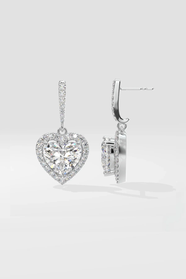 Halo Heart Danglers