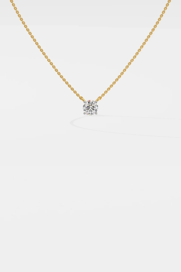 0.75 ct Solitaire Necklace - Image 4