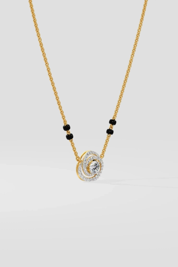 Swirl Solitaire Mangalsutra - Image 3
